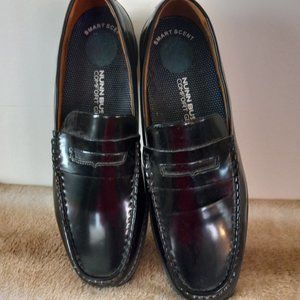 Men's Nunn Bush Comfort Gel Penny Loafers Black Size 13 Medium Width Smart Scent